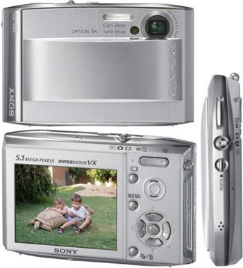 цифровой фотоаппарат Sony Cyber-shot DSC-T5