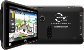 GPS-навигатор Treelogic TL-5012BGF AV HD DVR 4GB