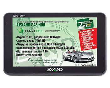 GPS-навигатор Lexand SA5 HDR